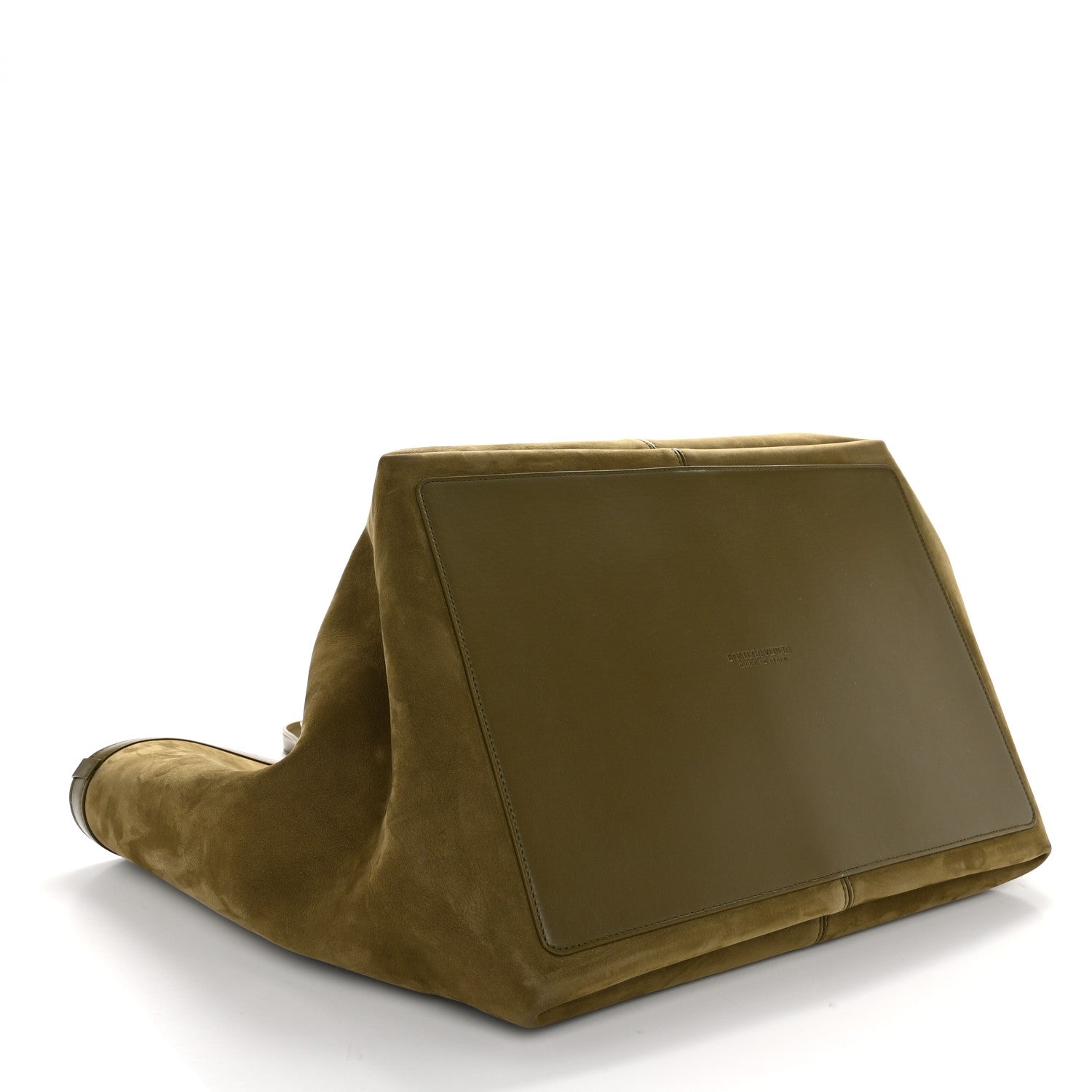 Bottega Veneta Suede Nappa Intrecciato Large Flip Flap Tote Mud 4 of 10