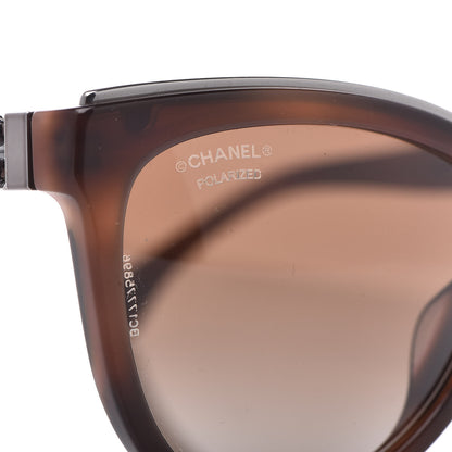 Chanel Lambskin Chain Polarized Sunglasses 5361-Q Brown 7 of 8