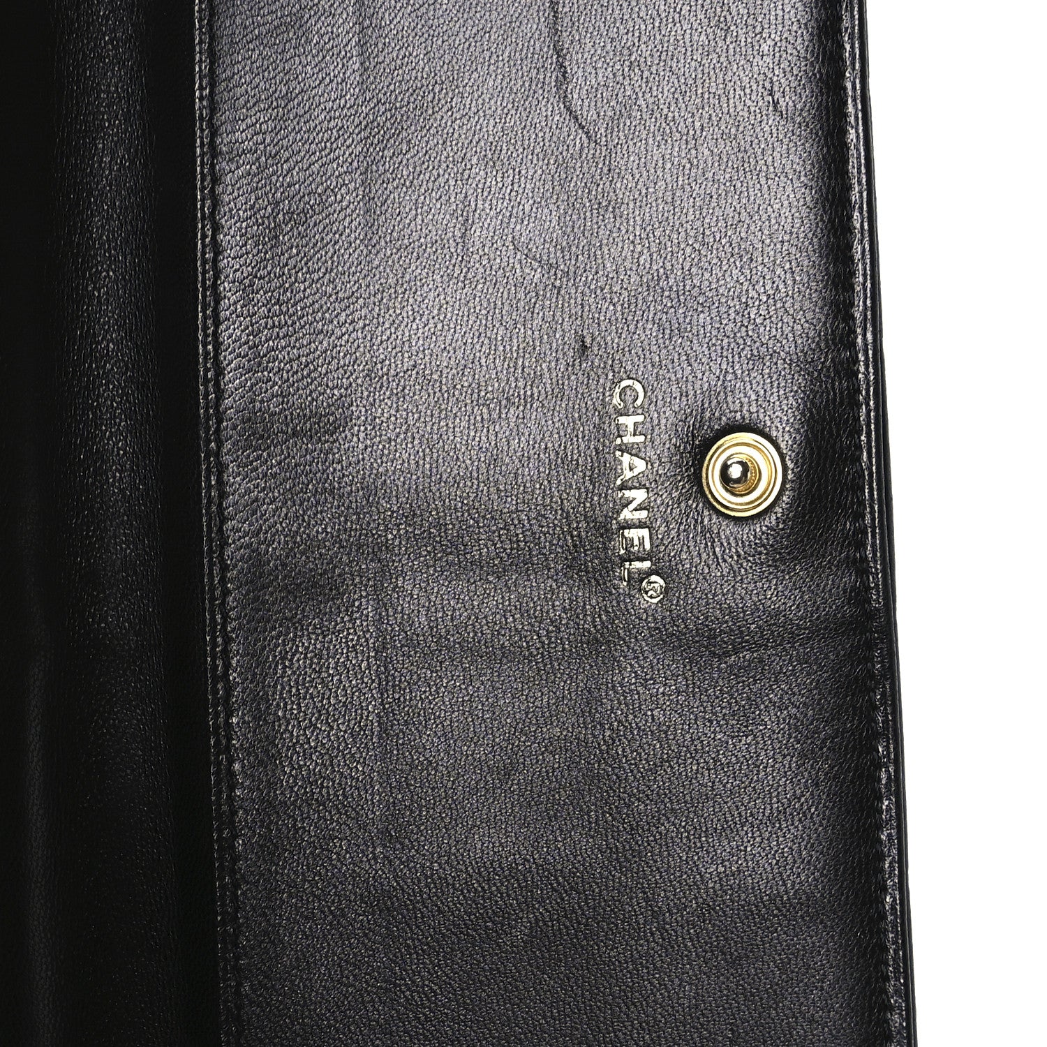 Chanel Lambskin Quilted Chocolate Bar Long Wallet Black 6 of 11