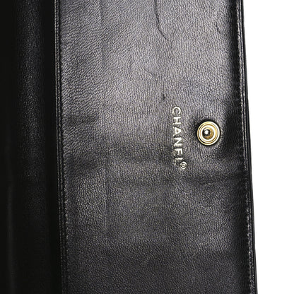 Chanel Lambskin Quilted Chocolate Bar Long Wallet Black 6 of 11