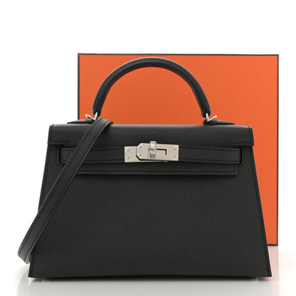 Hermes Epsom Mini Kelly Sellier 20 Black 11 of 11