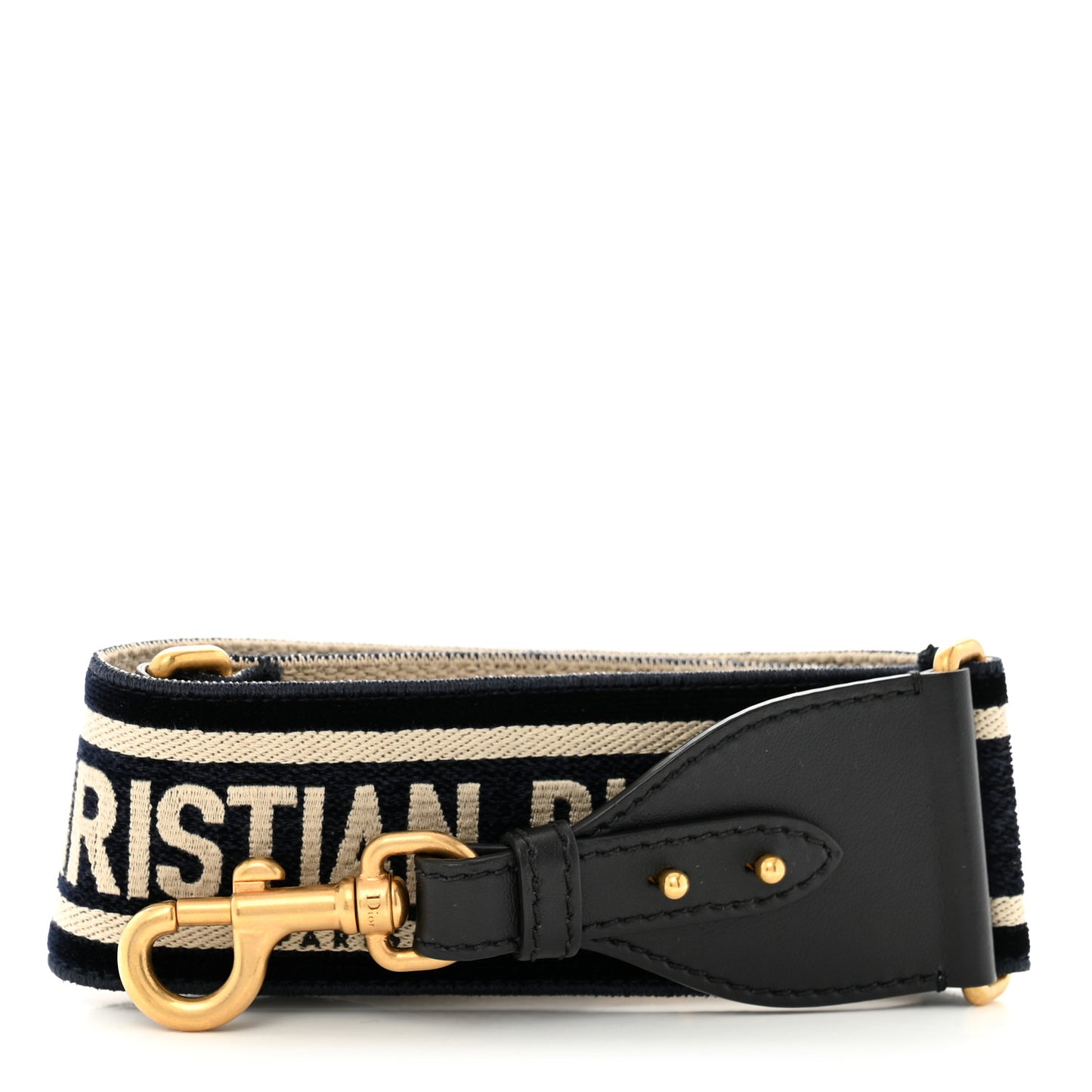 Canvas Velvet Embroidered Shoulder Strap Blue