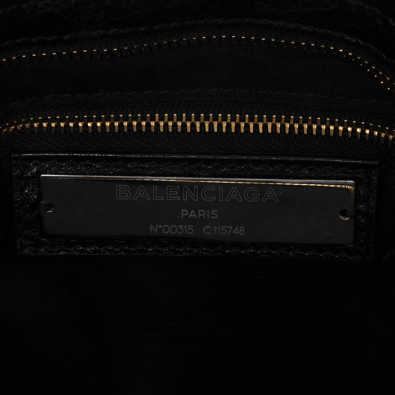 Balenciaga Agneau Classic Gold Hardware City Black 6 of 7