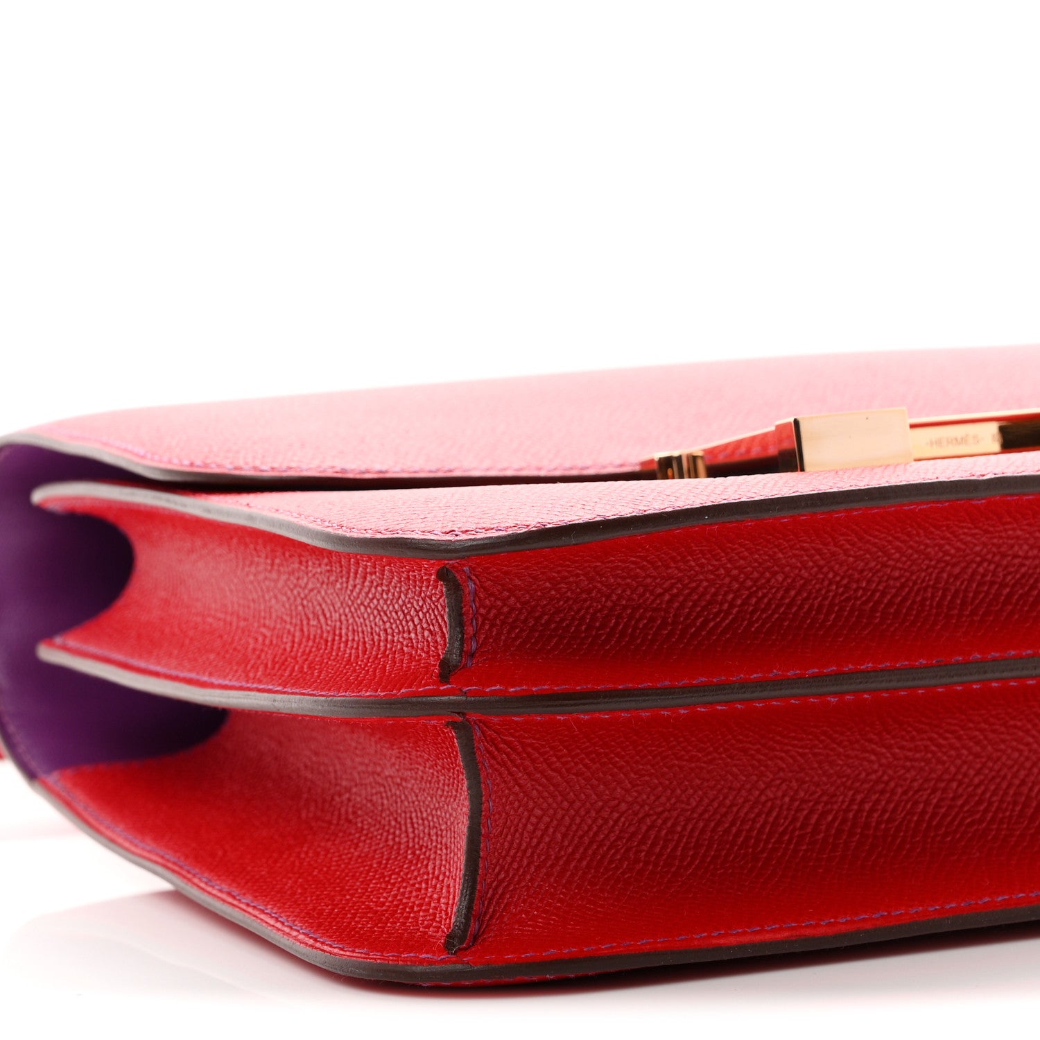 Hermes Epsom Horseshoe Verso Constance 24 Rouge Casaque Anemone 9 of 11