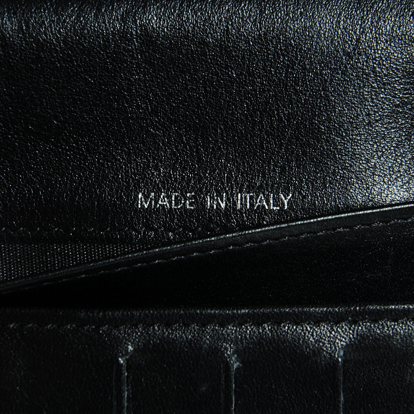 Caviar CC Long Flap French Wallet Black