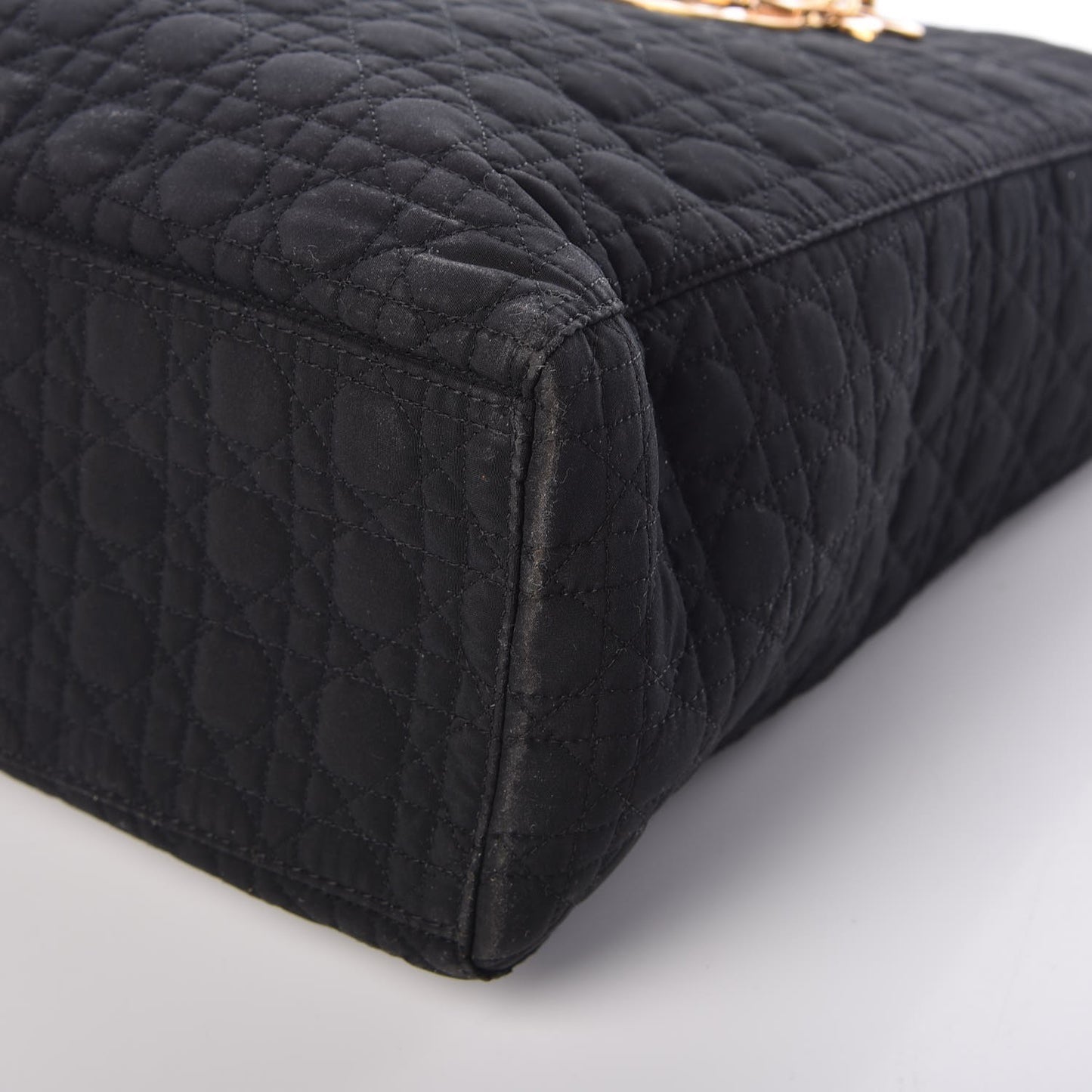 Nylon Cannage Large Lady Dior Black