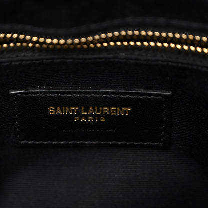 Saint Laurent Calfskin Y Quilted Monogram Large Loulou Shopper Black 7 of 12