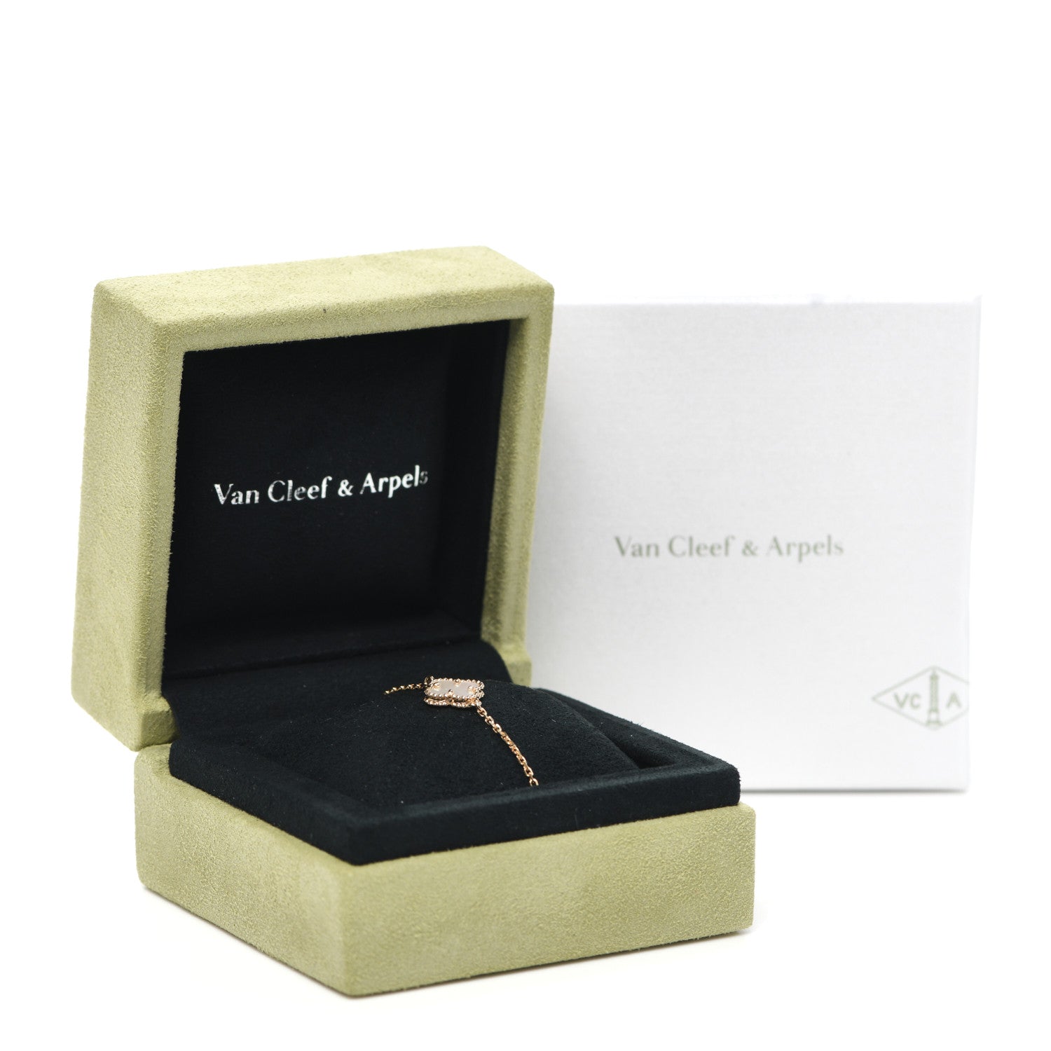 Van Cleef & Arpels 18K Yellow Gold Mother of Pearl Sweet Alhambra Bracelet 8 of 8
