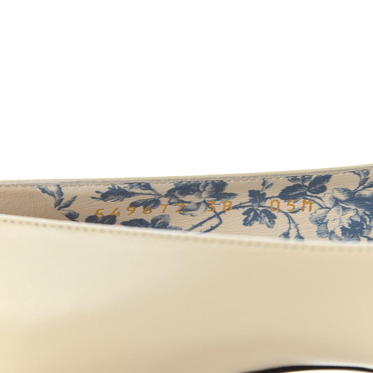 Malaga Kid GG Victoire 95mm Loafer Pumps 38 Vintage White