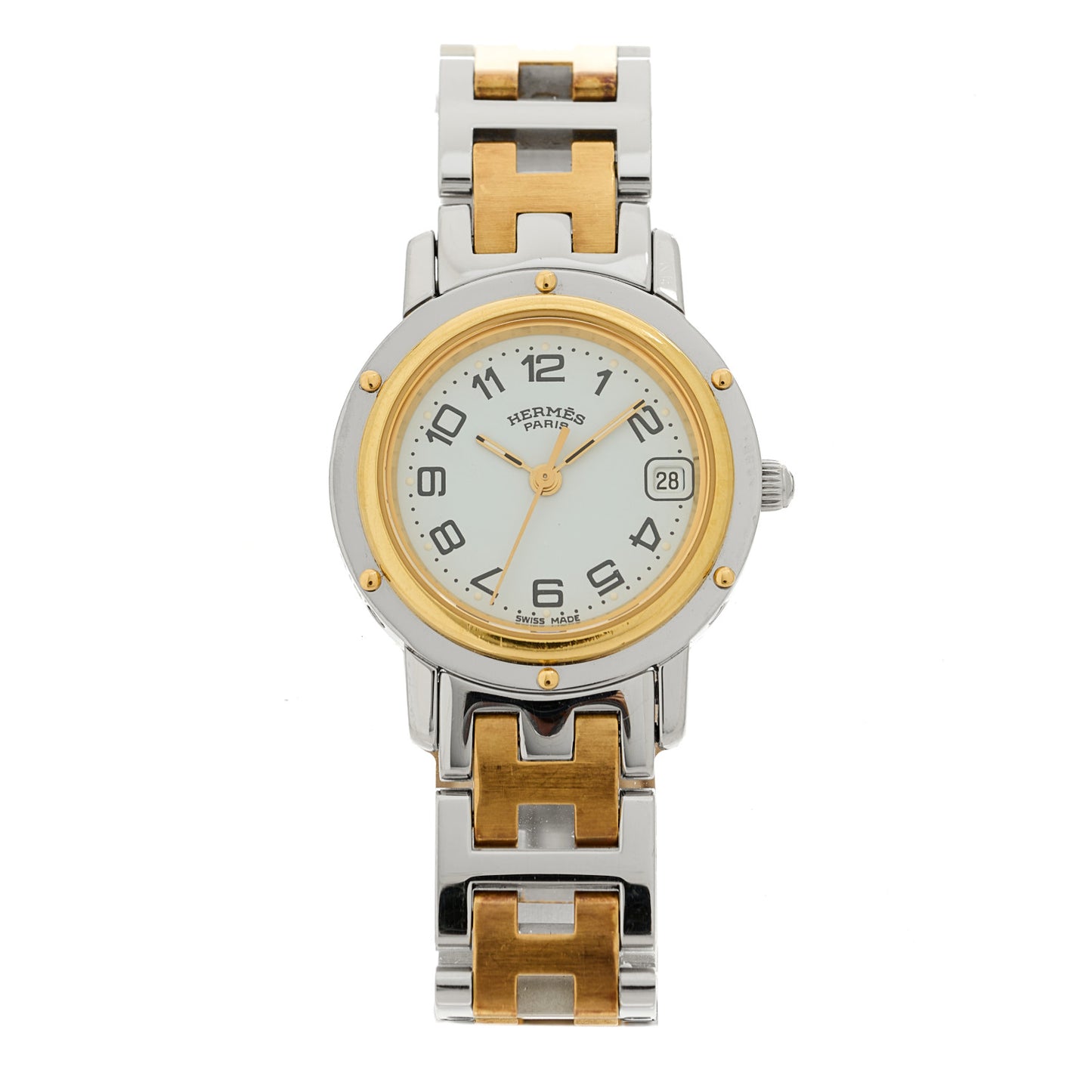Stainless Steel 24mm Clipper Quartz Watch Gold