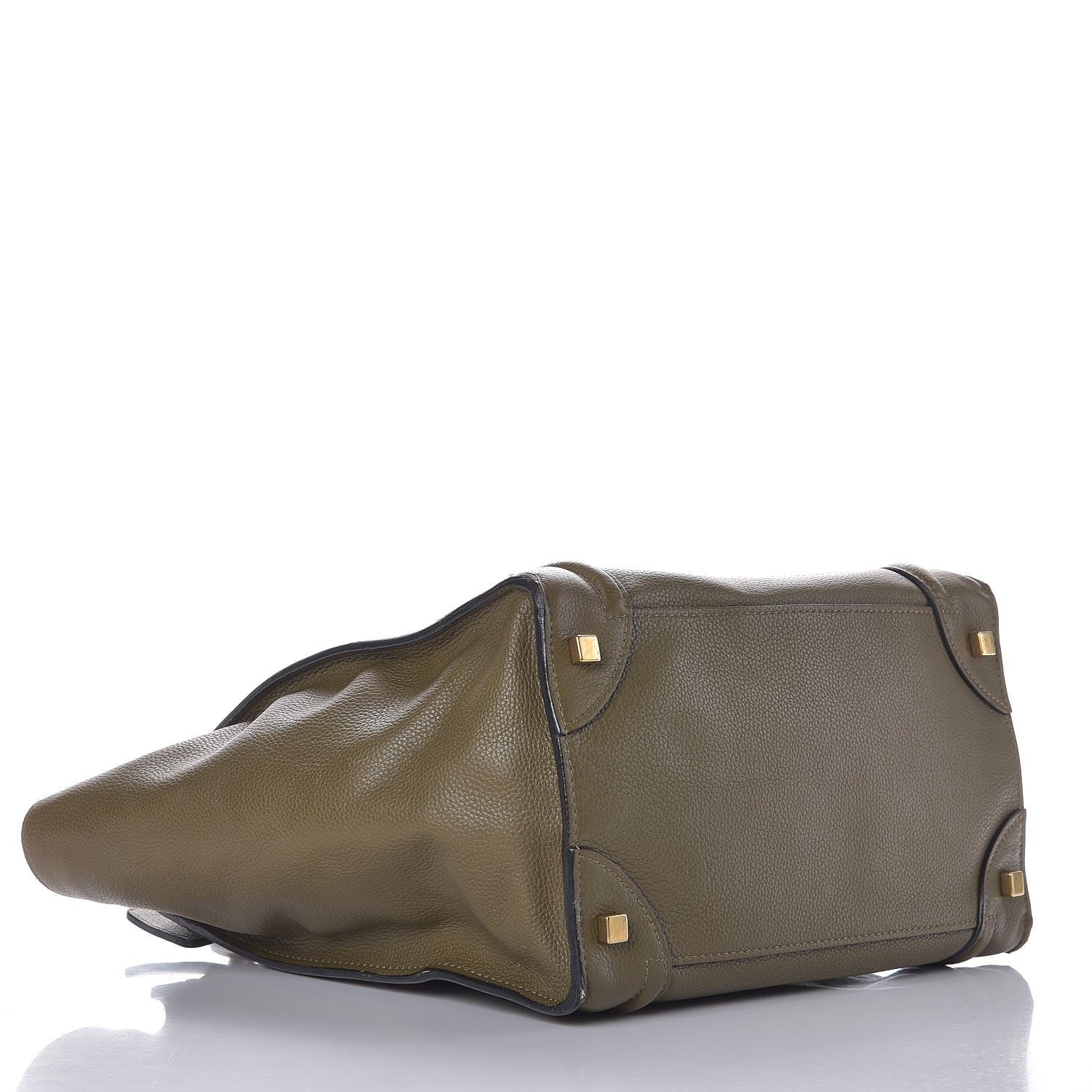 Celine Drummed Calfskin Mini Luggage Jungle 4 of 14
