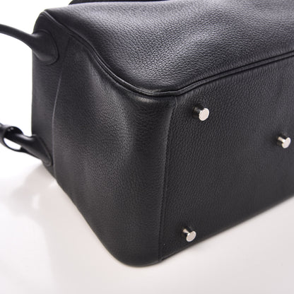 Hermes Taurillon Clemence Lindy 30 Black 11 of 12