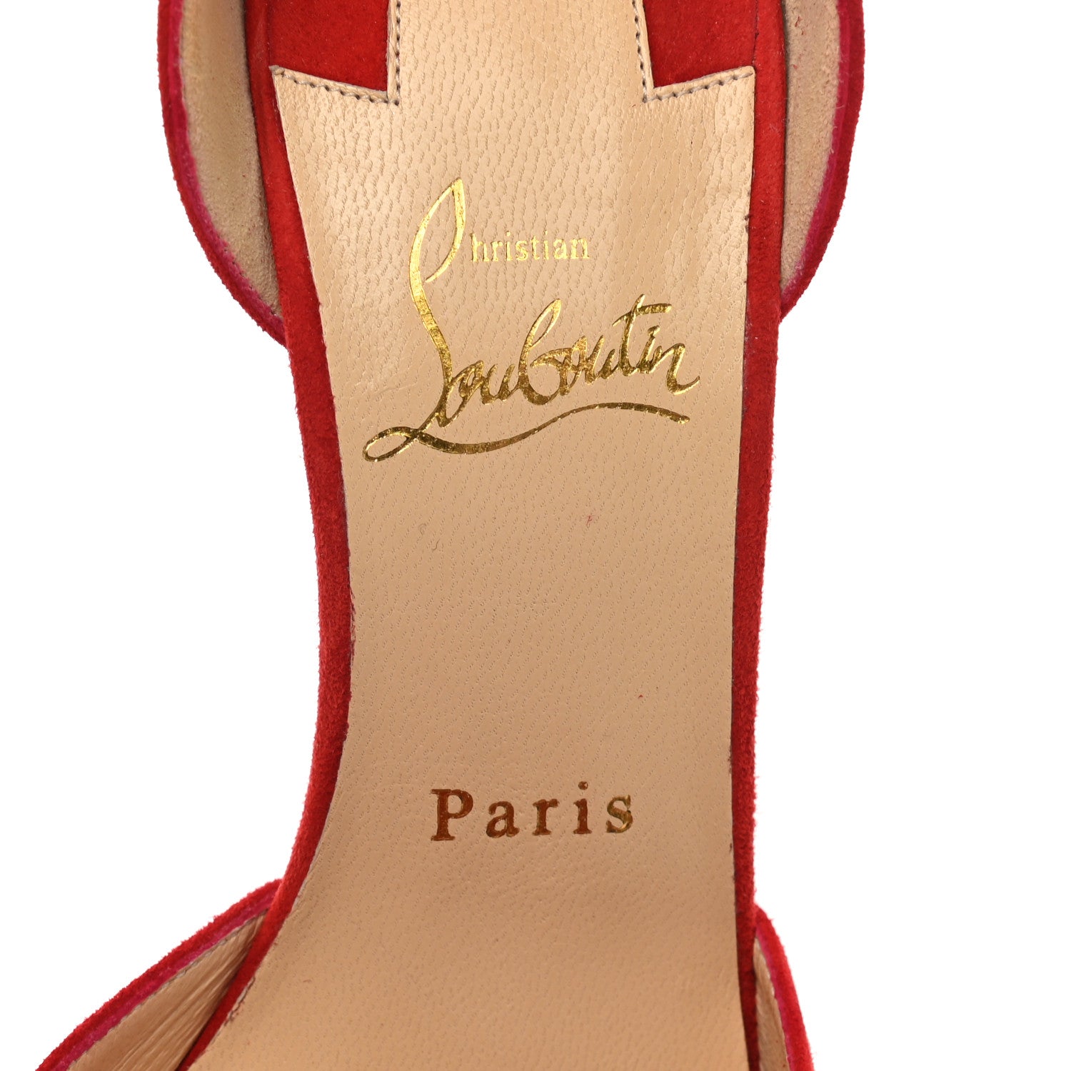 Christian Louboutin Veau Velours Tsarou 100 Pumps 37.5 Flamenco 7 of 7
