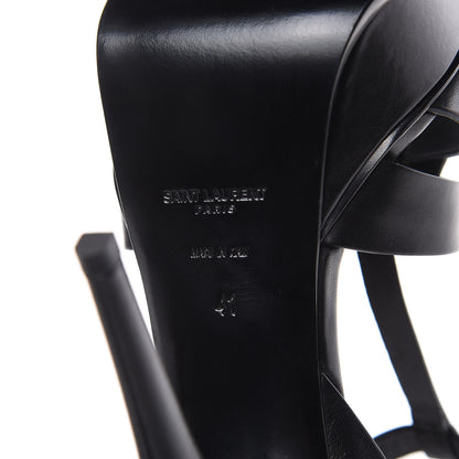 Saint Laurent Calfskin Tribute 105 Platform Sandals 41 Black 6 of 9