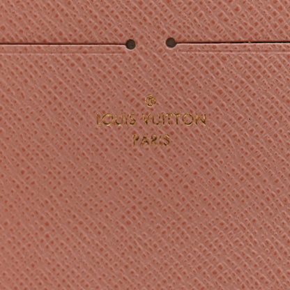 Louis Vuitton Damier Azur Pochette Felicie Chain Wallet Rose Ballerine 12 of 17