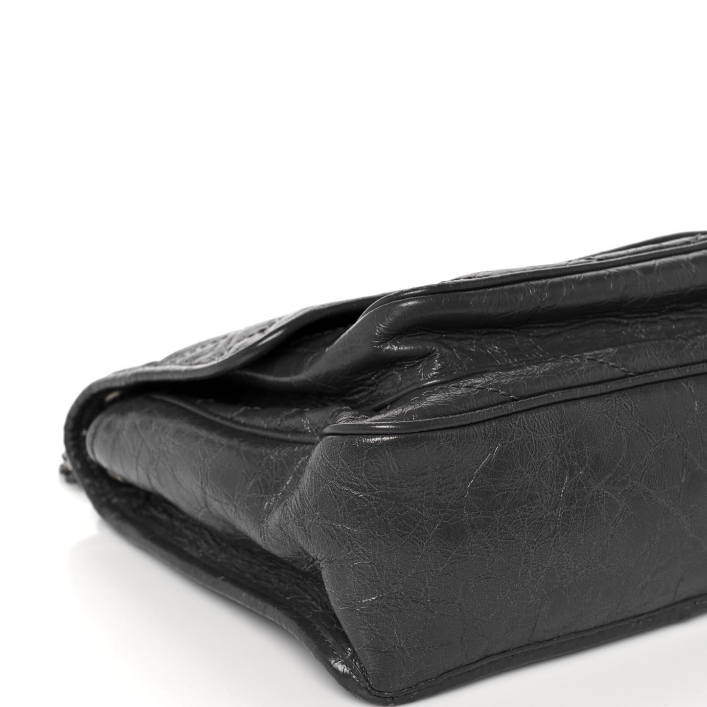 Crinkled Calfskin Matelasse Monogram Medium Niki Chain Satchel Fog