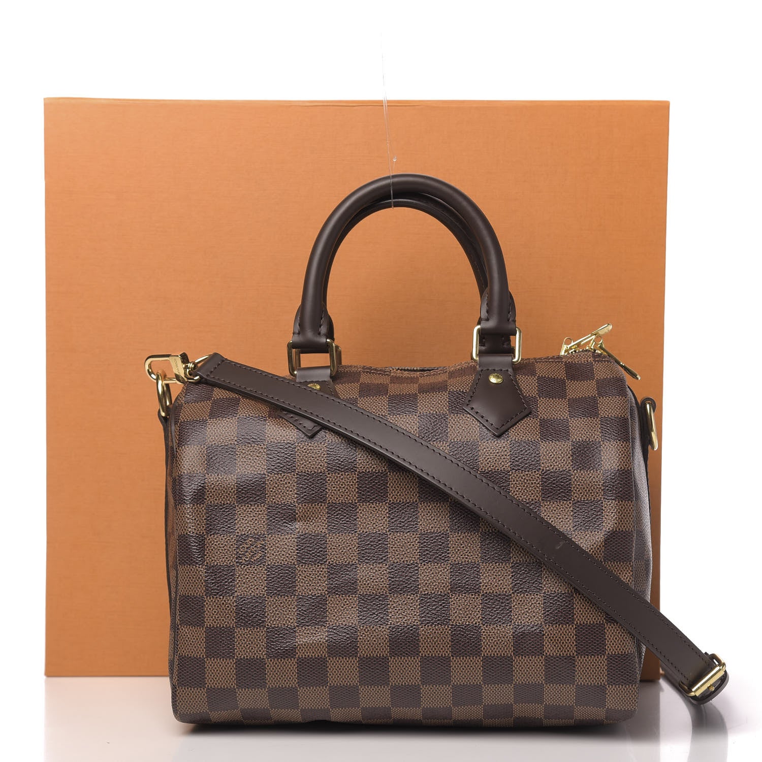 Louis Vuitton Damier Ebene Speedy Bandouliere 25 12 of 12