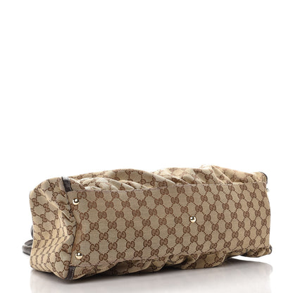 Gucci Monogram Large D Gold Hobo Dark Brown 4 of 11