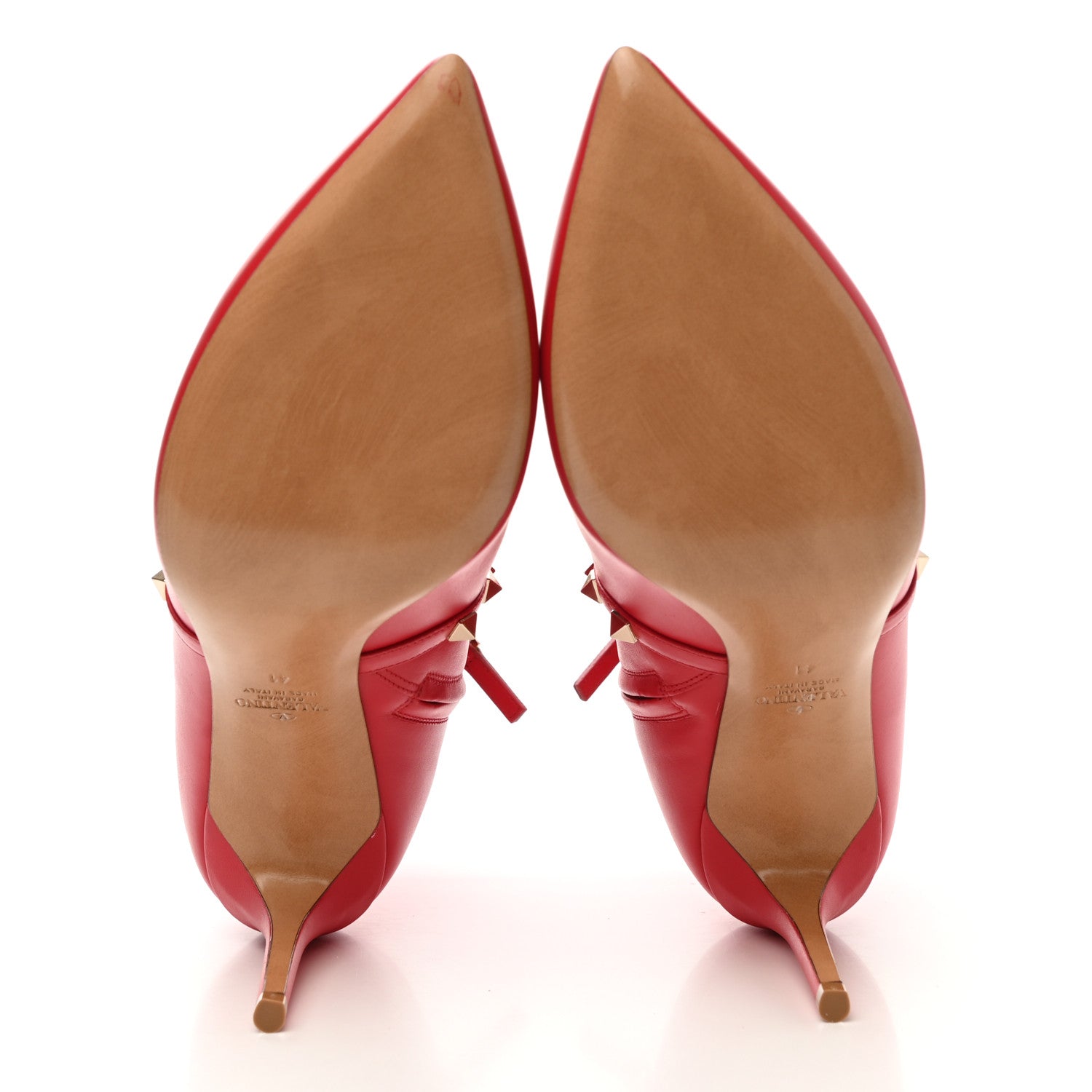 Valentino Garavani Calfskin Rockstud 85mm Ankle Booties 41 Rouge Pur 6 of 10