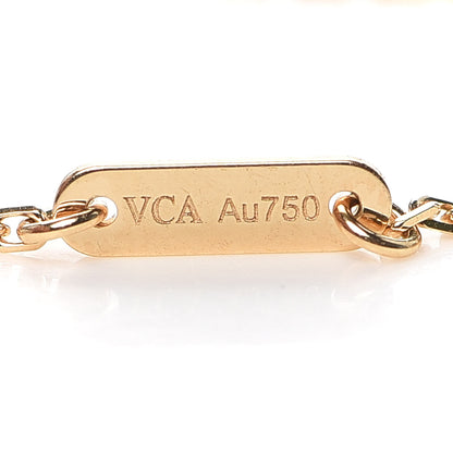 Van Cleef & Arpels 18K Yellow Gold Mother of Pearl Sweet Alhambra Bracelet 5 of 7