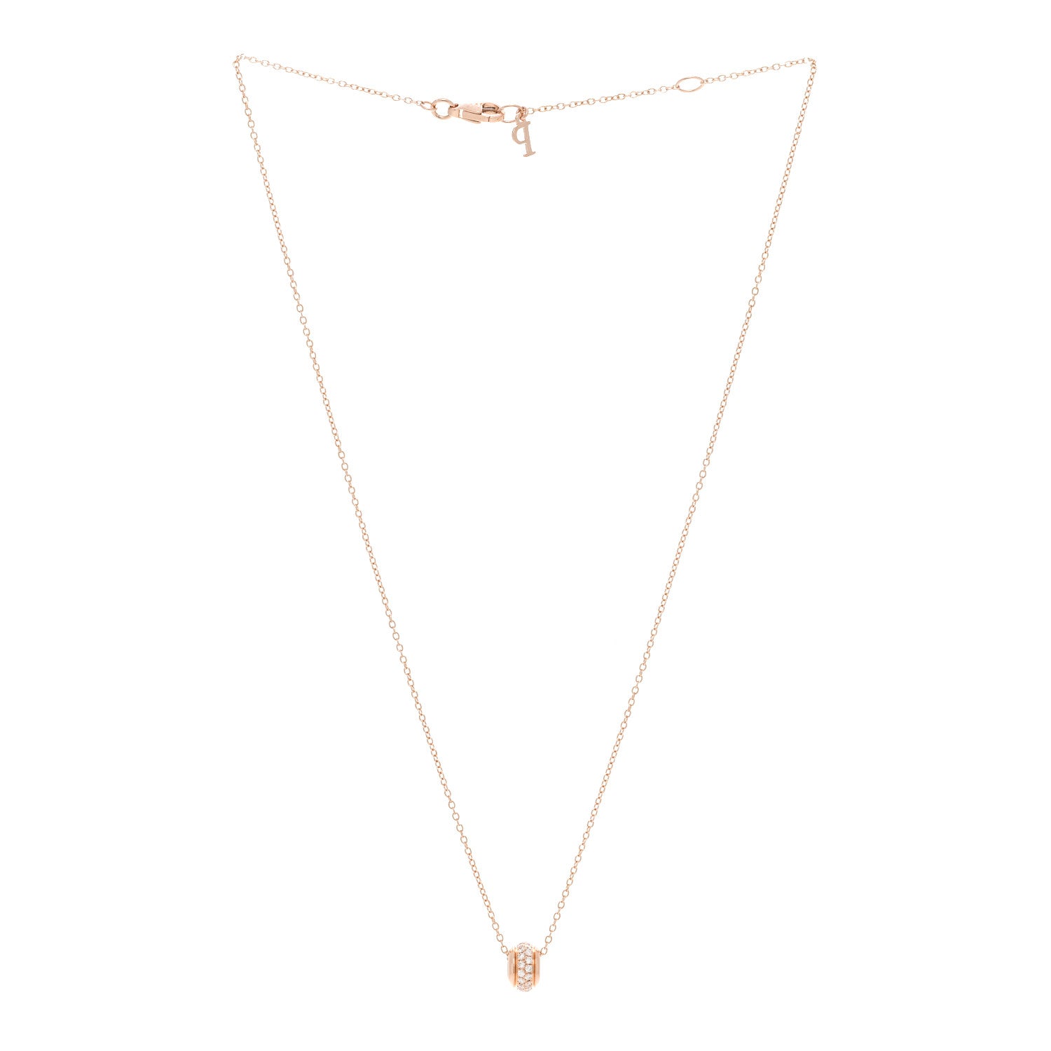 Piaget 18K Rose Gold Diamond Possession Pendant Necklace 3 of 6