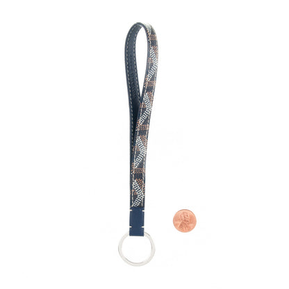 Goyard Goyardine Sesame Key Holder Navy 2 of 3