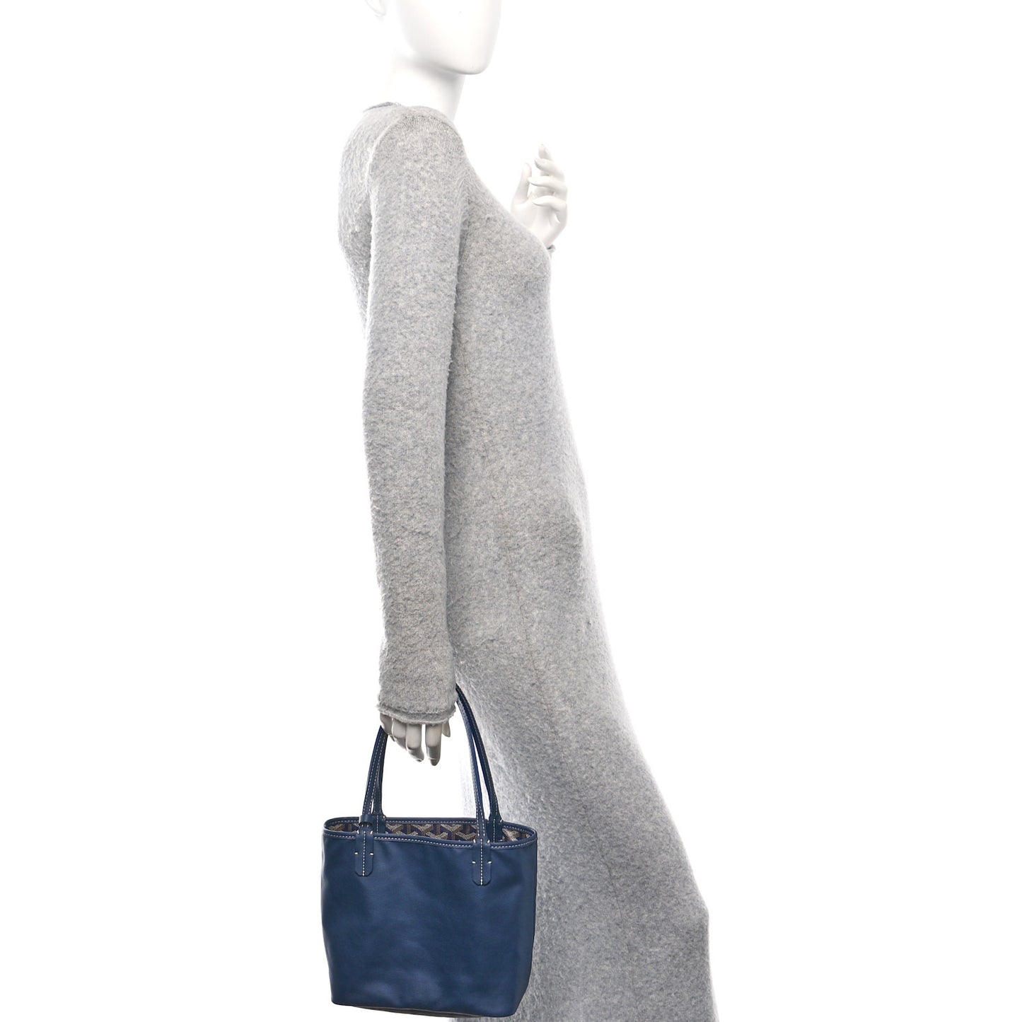 Goyardine Reversible Mini Anjou Navy