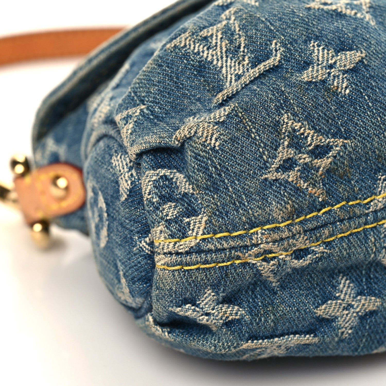 Louis Vuitton Monogram Denim Mini Pleaty Blue 7 of 10