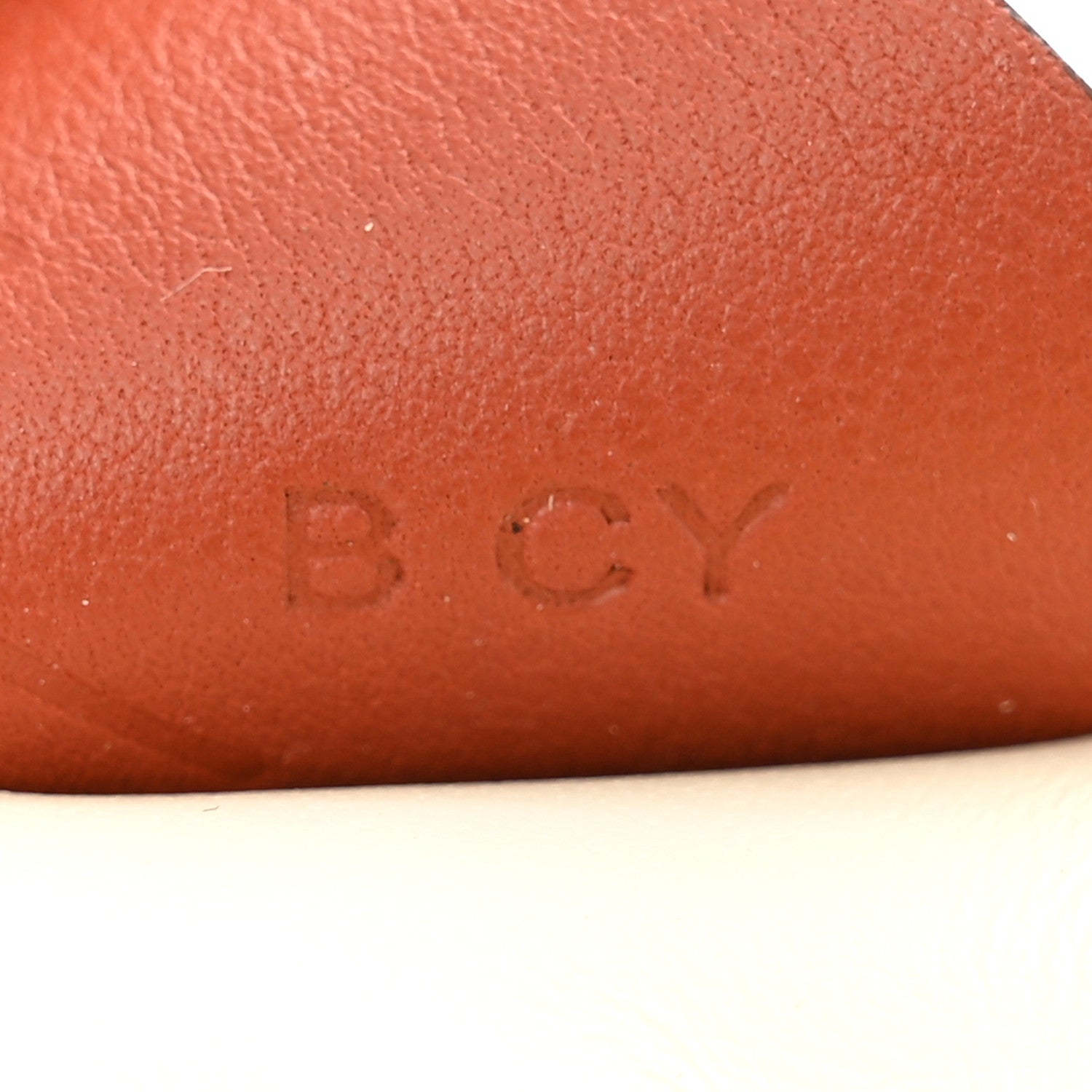 Hermes Milo Lambskin Grigri Rodeo Pegase Horse Bag Charm PM Craie Jaune de Naples Cuivre 4 of 4