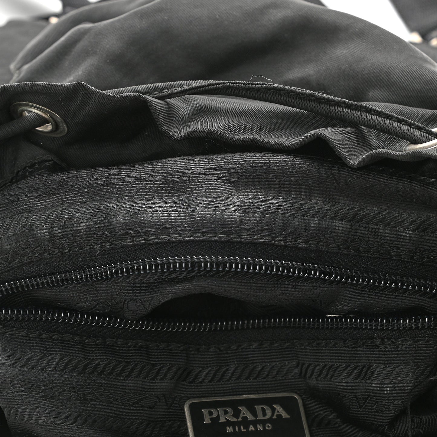 Tessuto Nylon Vela Small Backpack Black