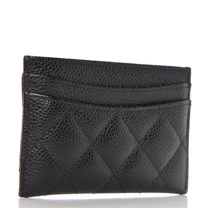 Chanel Caviar Quilted Card Holder Black 3 of 9