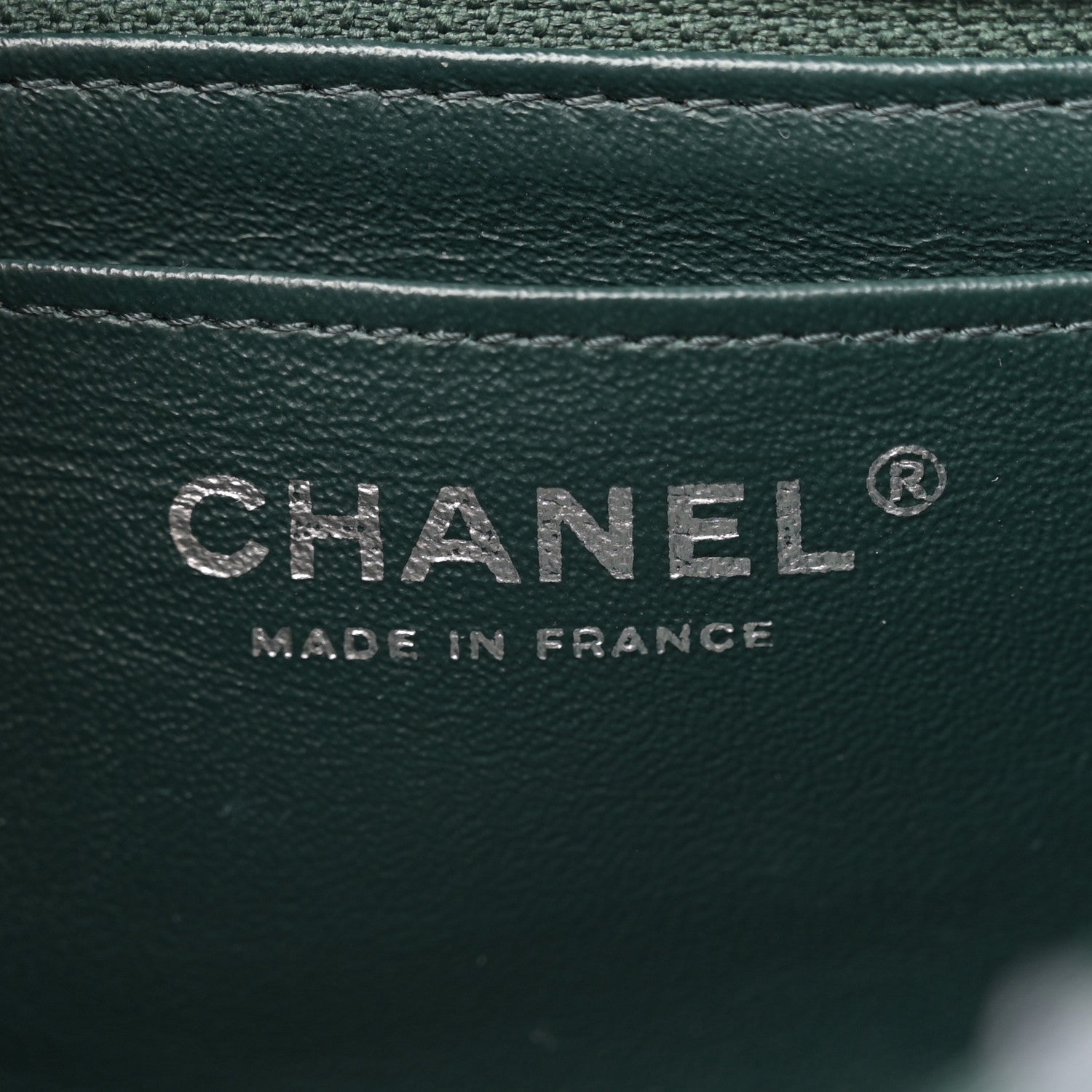 Chanel Wool Tweed Quilted Mini Rectangular Flap Green 6 of 10