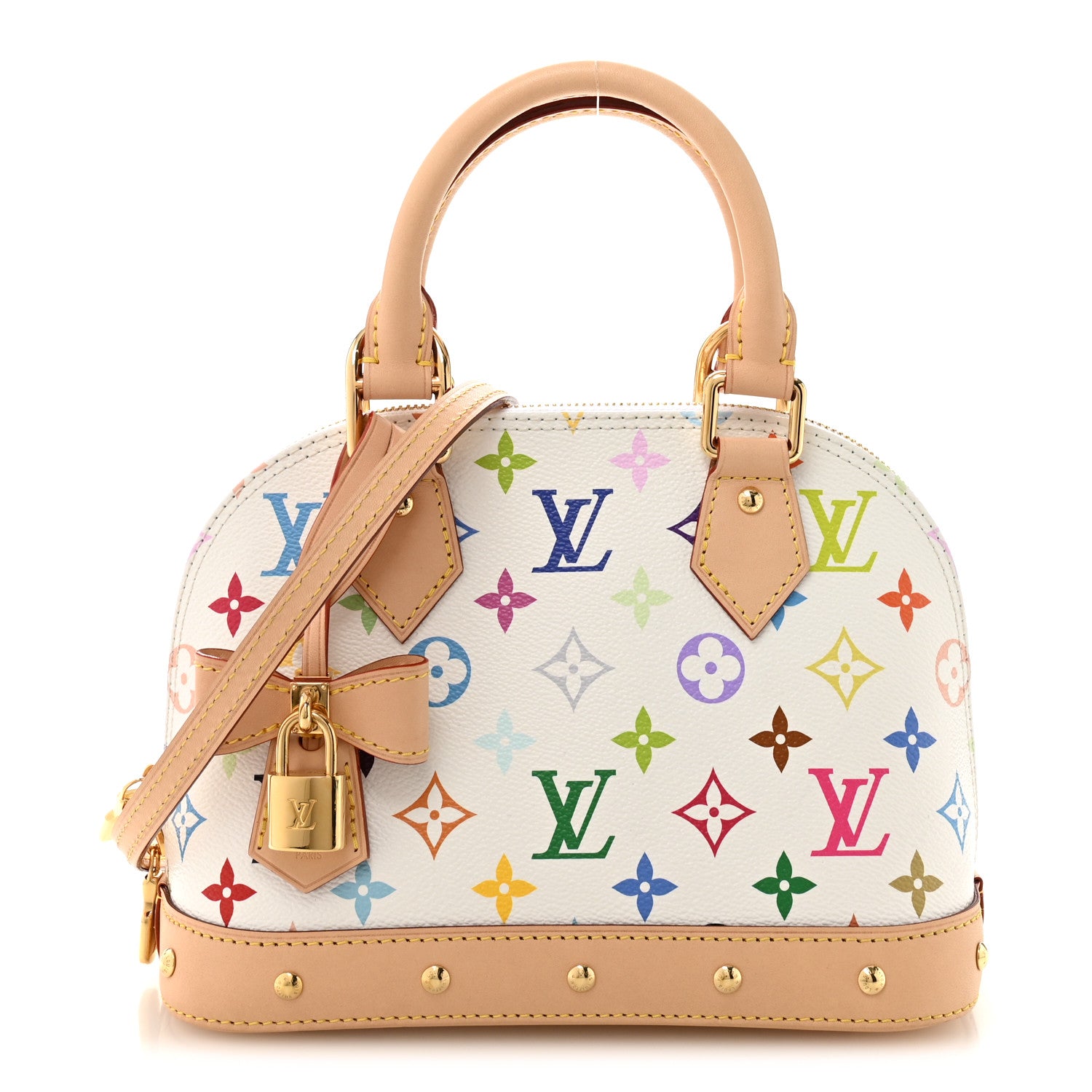 Louis Vuitton LV x TM Monogram Multicolor Alma BB White 1 of 9