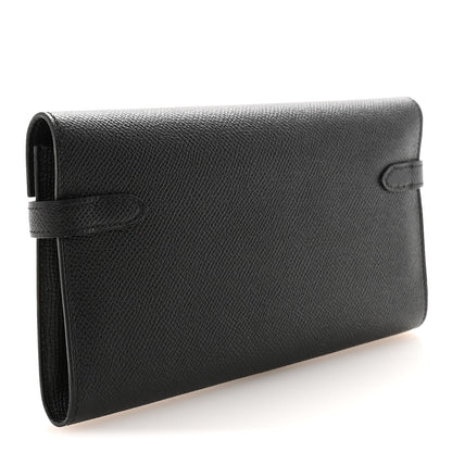 Hermes Epsom Kelly Longue Wallet Black 3 of 8