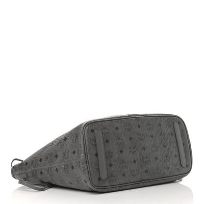 MCM Visetos Medium Liz Reversible Shopper Tote Black 5 of 25