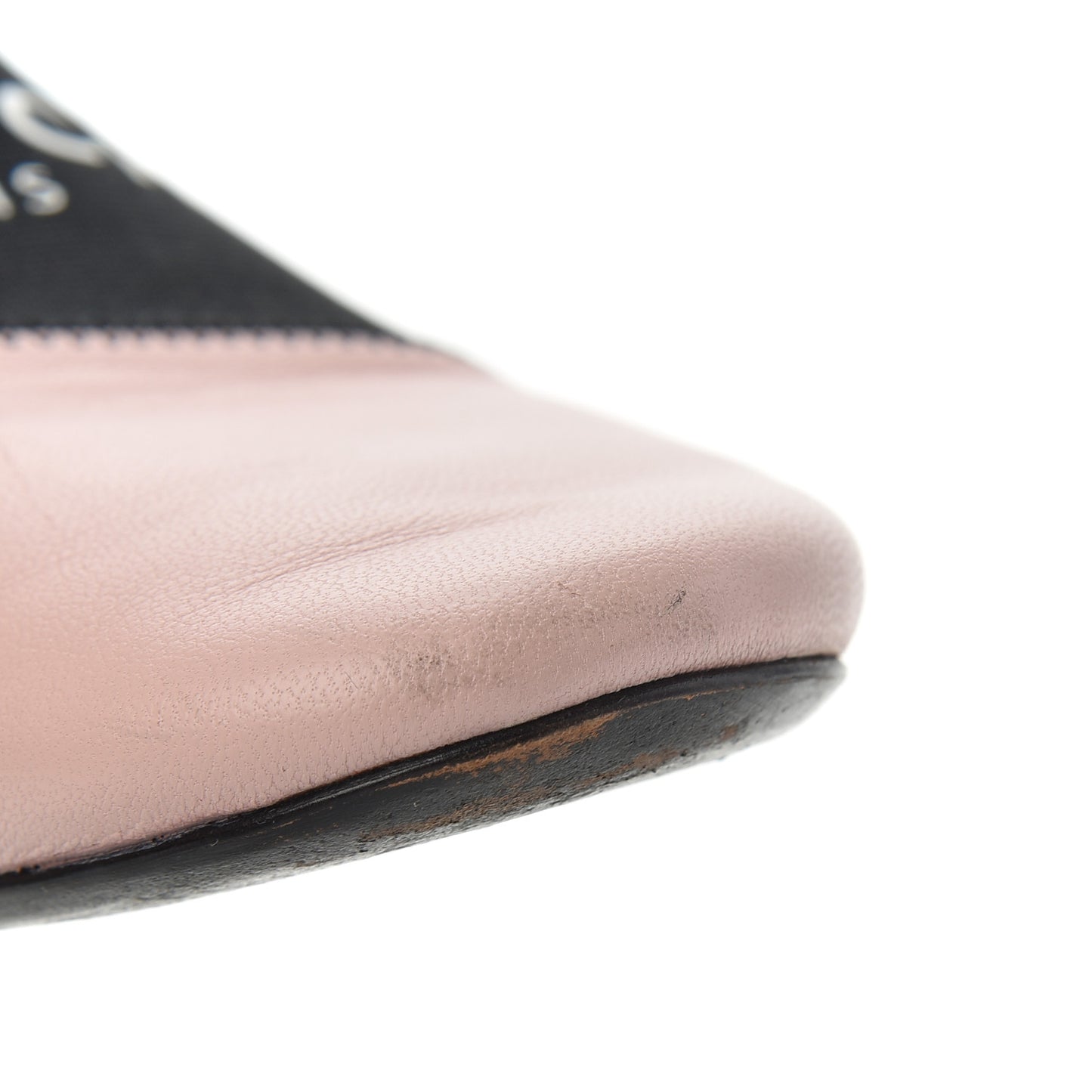 Calfskin Bedford Logo Mule Slides 36 Pink