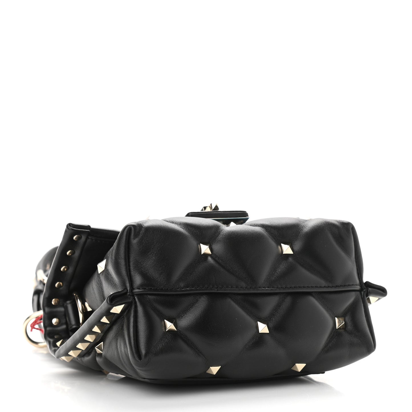 Nappa Mini Candystud Top Handle Bag Black
