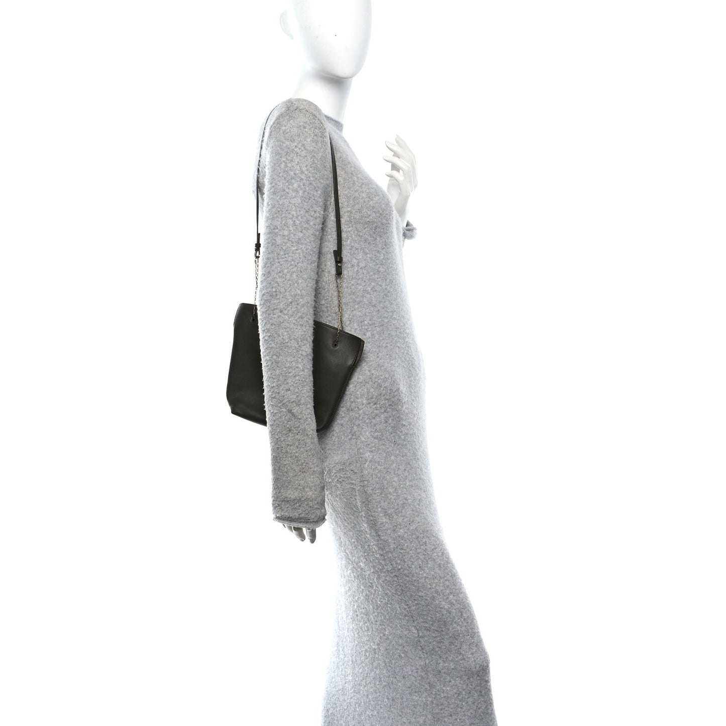 Lambskin Pochon Shoulder Bag Light Musk