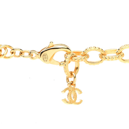 Chanel ID Dog Tag Charm Necklace Gold 5 of 5