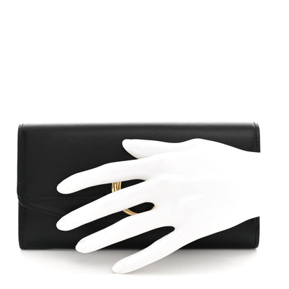 Chloe Calfskin Long Flap C Wallet Black 2 of 7