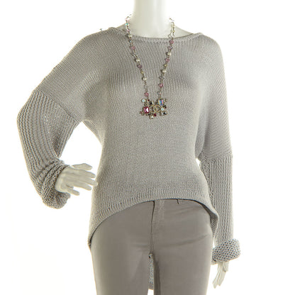 Chanel Crystal Baguette CC Pearl Necklace Pink Gold 2 of 6