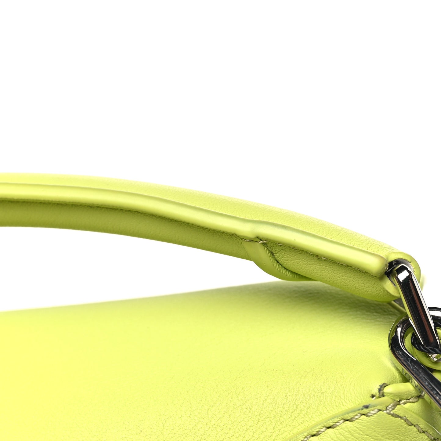 Calfskin Mini Puzzle Edge Bag Lime