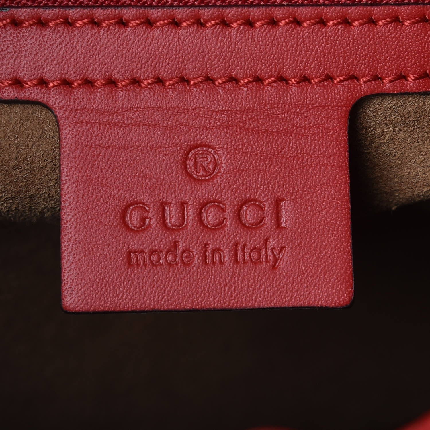 Gucci GG Supreme Monogram Linea A Hobo Red 8 of 9