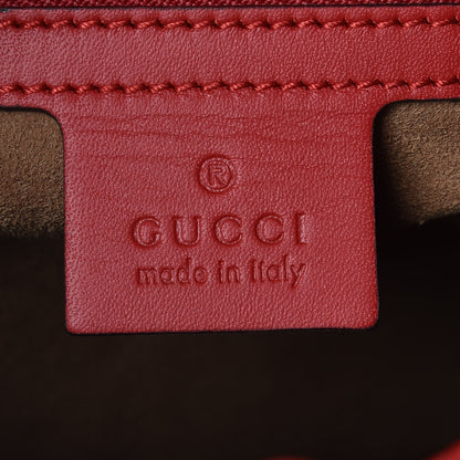 Gucci GG Supreme Monogram Linea A Hobo Red 8 of 9