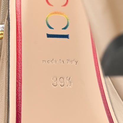 Gucci Malaga Kid Nappa Silk Sandals 39.5 Brown Teak 8 of 11