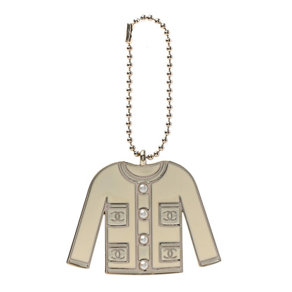 Chanel Pearl Enamel Blazer Jacket Charm 1 of 6