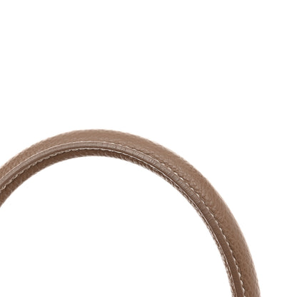 Saint Laurent Grained Calfskin Topstitch Small Classic Sac De Jour Taupe 16 of 16