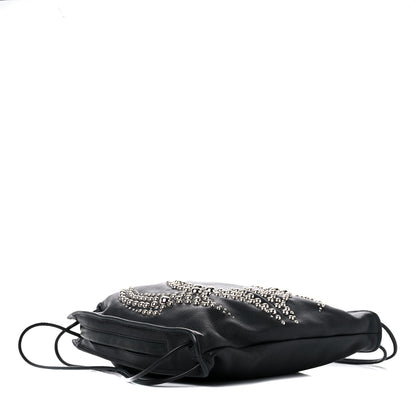 Alexander Wang Pebbled Calfskin Studded Gym Sack Bag Black 4 of 9