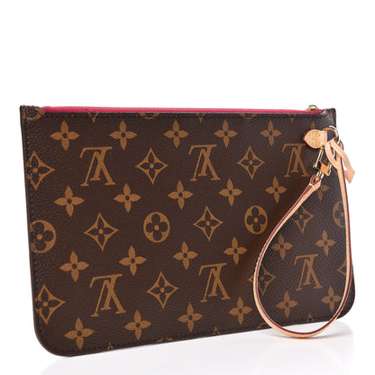 Louis Vuitton Monogram Neverfull MM GM Pochette Pivoine 3 of 9