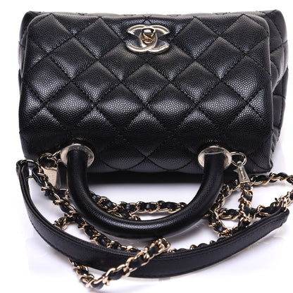 Chanel Caviar Quilted Extra Mini Coco Handle Flap Black 12 of 12